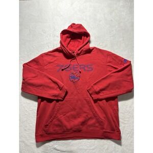 Philadelphia 76er Basketball Hoodie Sweatshirt Men's Size Large